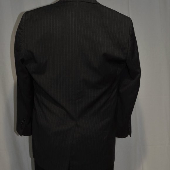 Brooks Brothers 1818 Fitzgerald Estrato Charcoal Stripe Two Button Suit 41R - Picture 10 of 14